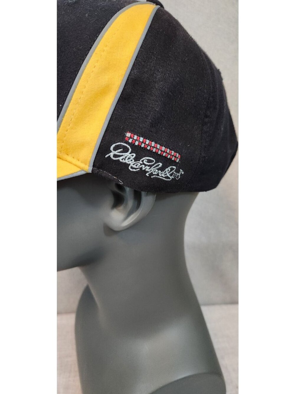 Black & Yellow Mark Martin #8 NASCAR Racing US Army Earnhardt Brand CFS Cap Hat - Picture 6 of 8